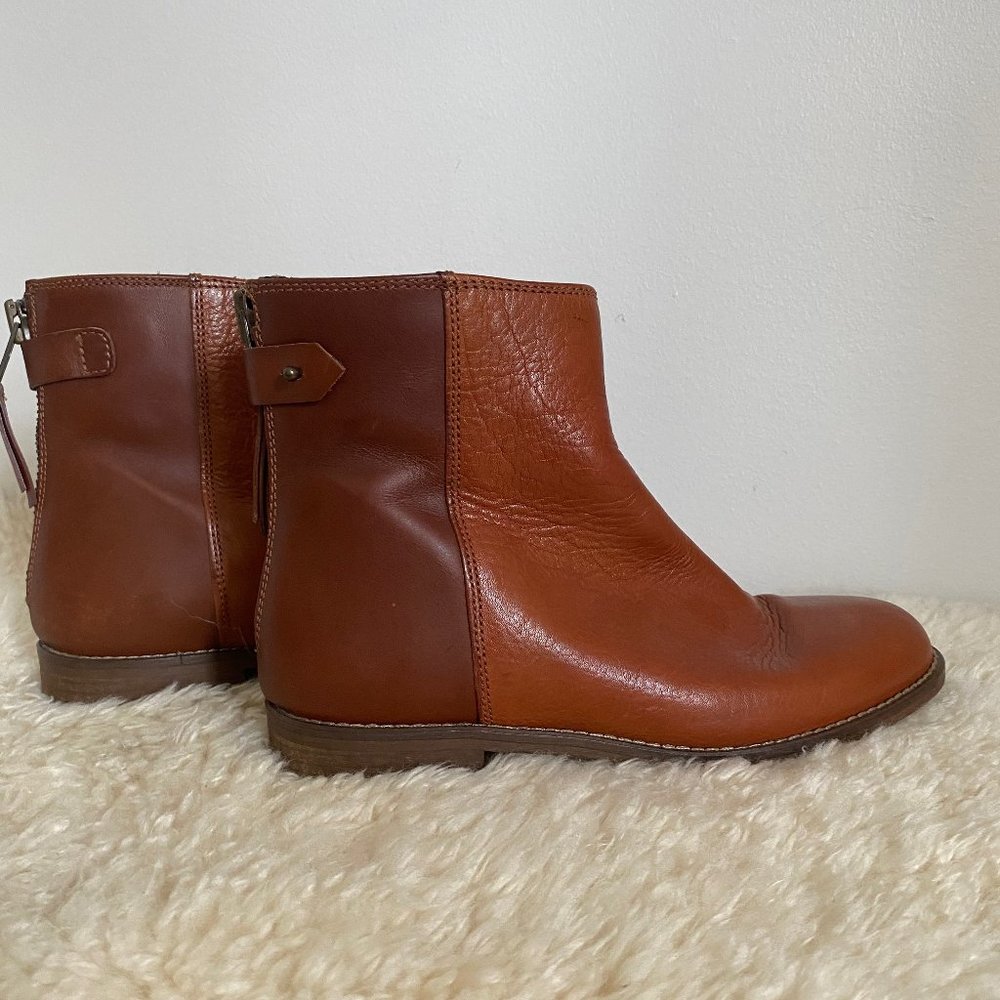 Madewell Brown Leather Ankle Boots